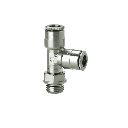 Camozzi Male Run Tee Swivel, 5/32" OD X 10-32 Unf 6442 53-32